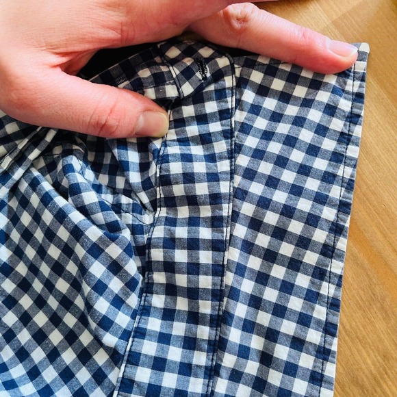 Escada Sport Gingham Button Up Women's 38/Medium Blue/White - Picture 5 of 7